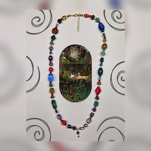 Handmade Beaded Howls Room Inspired Necklace