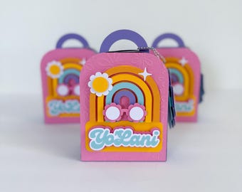 Two Groovy Favor Box, Two Groovy Activity Box, Two Groovy, Party Favors, Custom Coloring, Groovy Party, Birthday Favors