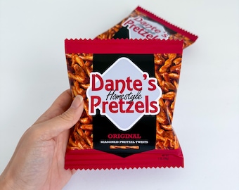 Custom Pretzels, Pretzel Bags, Wedding Favors, Personalized Pretzels, Pretzel Bags, Graduation Favors, Event Branding, Marketing