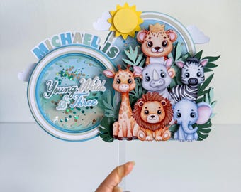 Safari Baby Shower, Wild One Cake Topper, Young Wild & Three Cake Topper, Forever Wild, Safari Cake Topper, Safari Birthday, Jungle Party