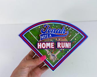 Baseball Favor Box, Home Run Favor Box, Baseball Centerpiece, Baseball Party, Baseball Decor, Sports Favor Box, Favor Box, Sports Box