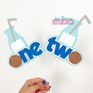 Milk & Cookies Cake Topper, Milk and Cookies, First Birthday, Cookie Cake Topper, Cookie Party, Cookie Decor, Cookie Theme, Cookie Birthday