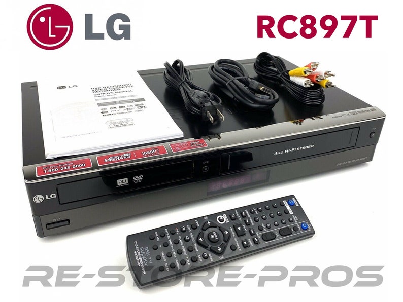 REFURBISHED LG RC897T Dvd Vcr Combo Player Vhs to Dvd Recorder Etsy