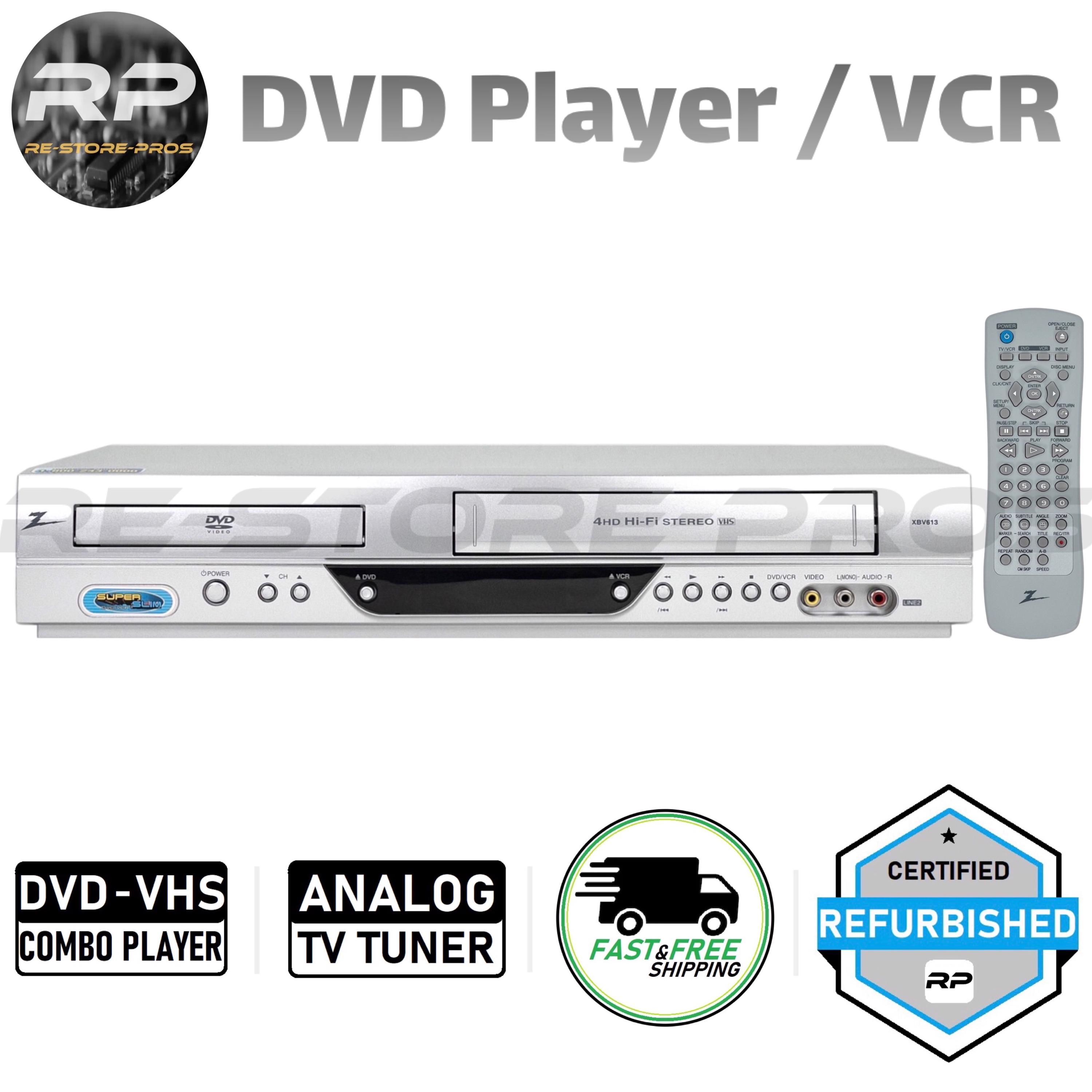 SHINHWA DVD 6点セット Zenith XBV613 DVD VCR Combo Player VHS Remote Manual Tested - Etsy