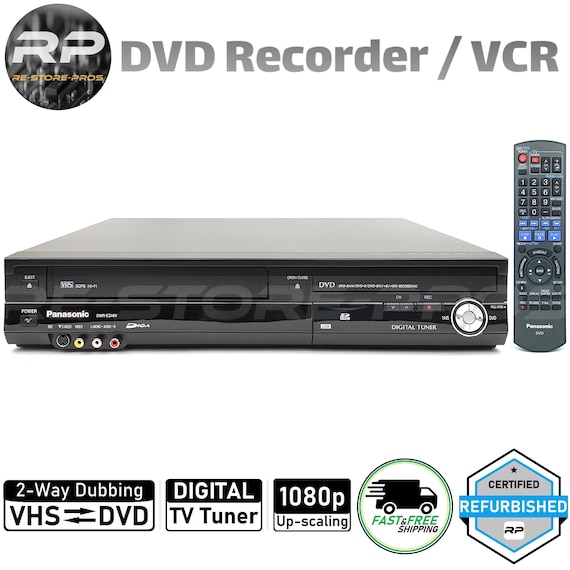Panasonic DMR-EZ48V DVD Recorder VCR Combo Vhs to Dvd Recording