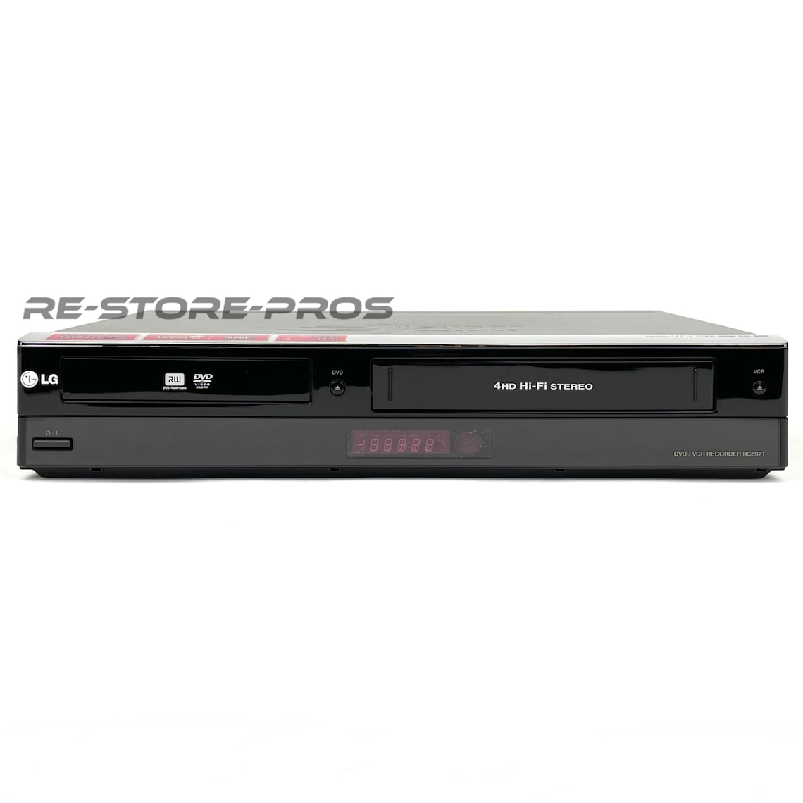 LG RC897T DVD VCR Combo Player Recorder Transfers Vhs to Dvd Hdmi 1080p
