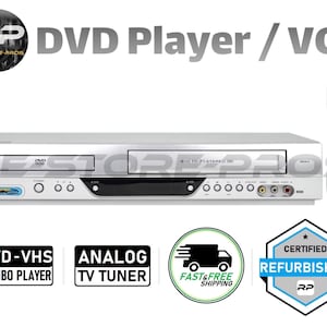 Zenith XBV613 Dvd Vcr Combo Player |  4-Head VHS | Hi-Fi Stereo | Analog TV Tuner | Free Shipping