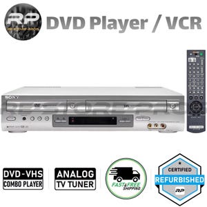 Sony SLV-D-300P DVD VCR Combo Player Vhs Remote Manual Tested