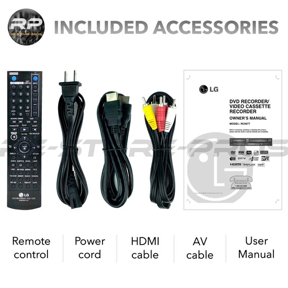 LG DVD VCR Combo Recorder, 1080p Upscaling, Digital Tuner