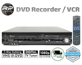 Panasonic DMR-EZ48V DVD VCR Combo Player Recorder | Transfers Vhs to Dvd | HDMi | 1080p | Digital Tv Tuner | Free Shipping