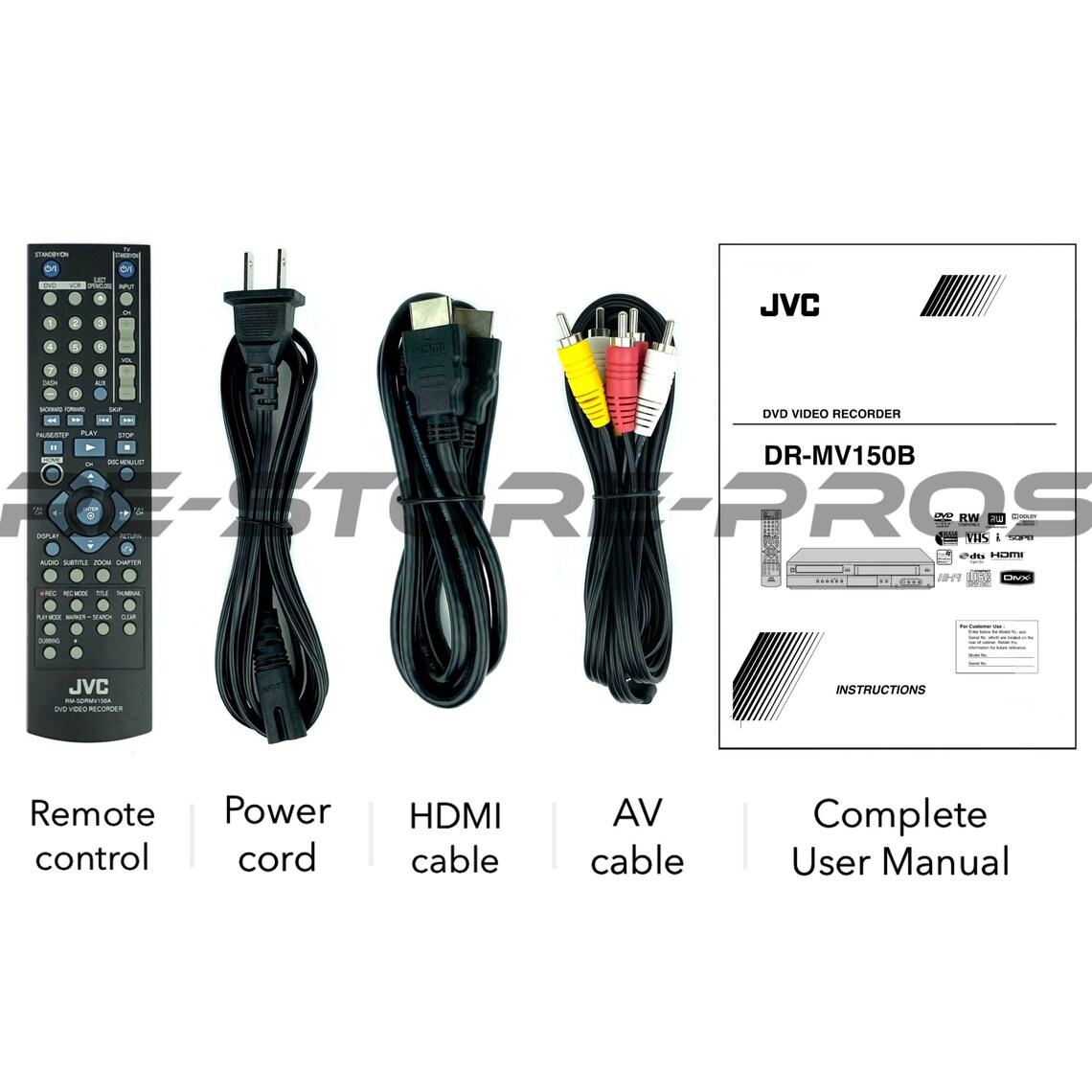 REFURBISHED JVC DR-MV150 Dvd-Vcr Combo Player Vhs to Dvd | Etsy