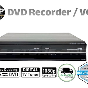 Toshiba DVR670KU DVD VCR Combo Player Recorder | Transfers Vhs to Dvd | HDMI | 1080p | Digital Tv Tuner | Free Shipping