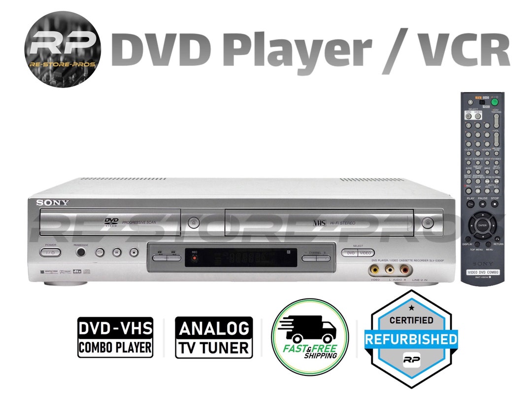 Sony SLVD300P Dvd Vcr Combo Player 4head VHS Hifi Stereo Analog TV