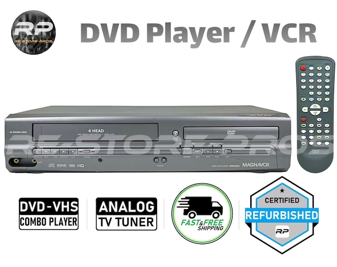 Magnavox MWD2205 DVD VCR Combo Player Vhs Hifi Free Shipping Etsy