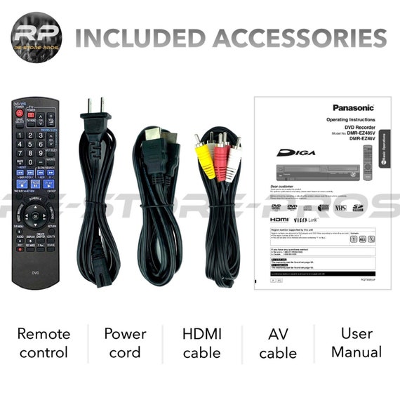 Panasonic DMR-EZ48V DVD VCR Combo Vhs to Dvd Recorder Hdmi 1080p