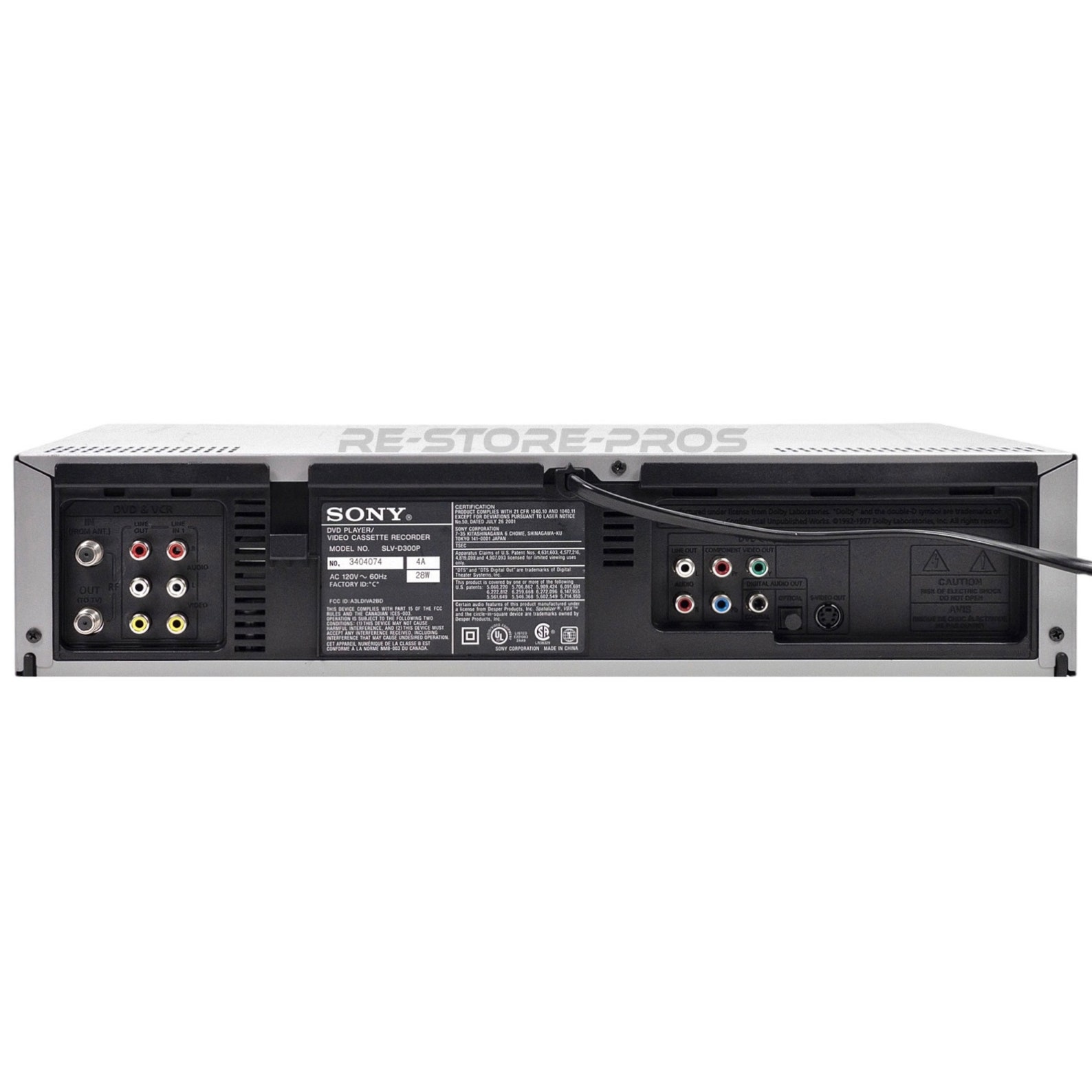 Sony SLV-D-300P DVD VCR Combo Player - Thumbnail 4