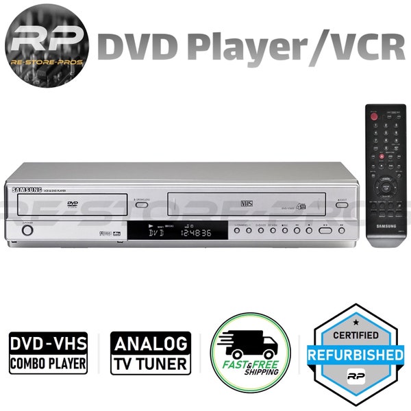 Samsung DVD-V5650 | Dvd Vcr Combo Player | Vhs | Hi-Fi Stereo | Analog TV Tuner | Free Shipping