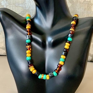 Czech Glass Beaded Necklace