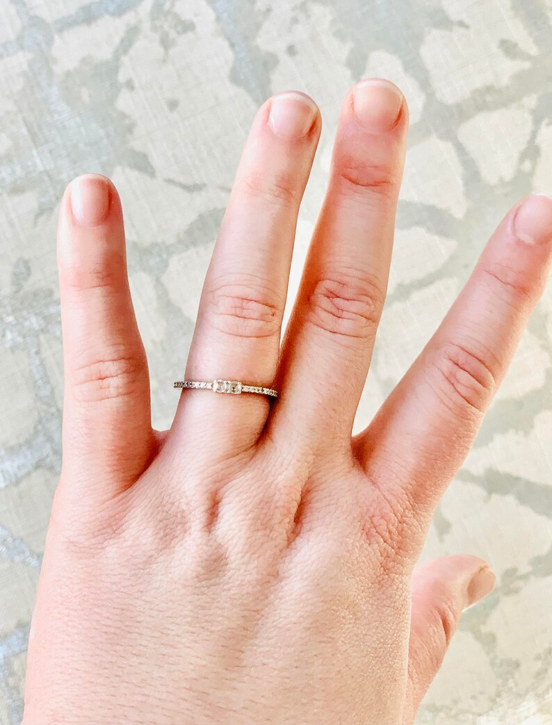Vintage 18K Diamond Eternity Band (Size: 7.25) Vintage 18K Diamond Eternity Band (Size: 7.25)