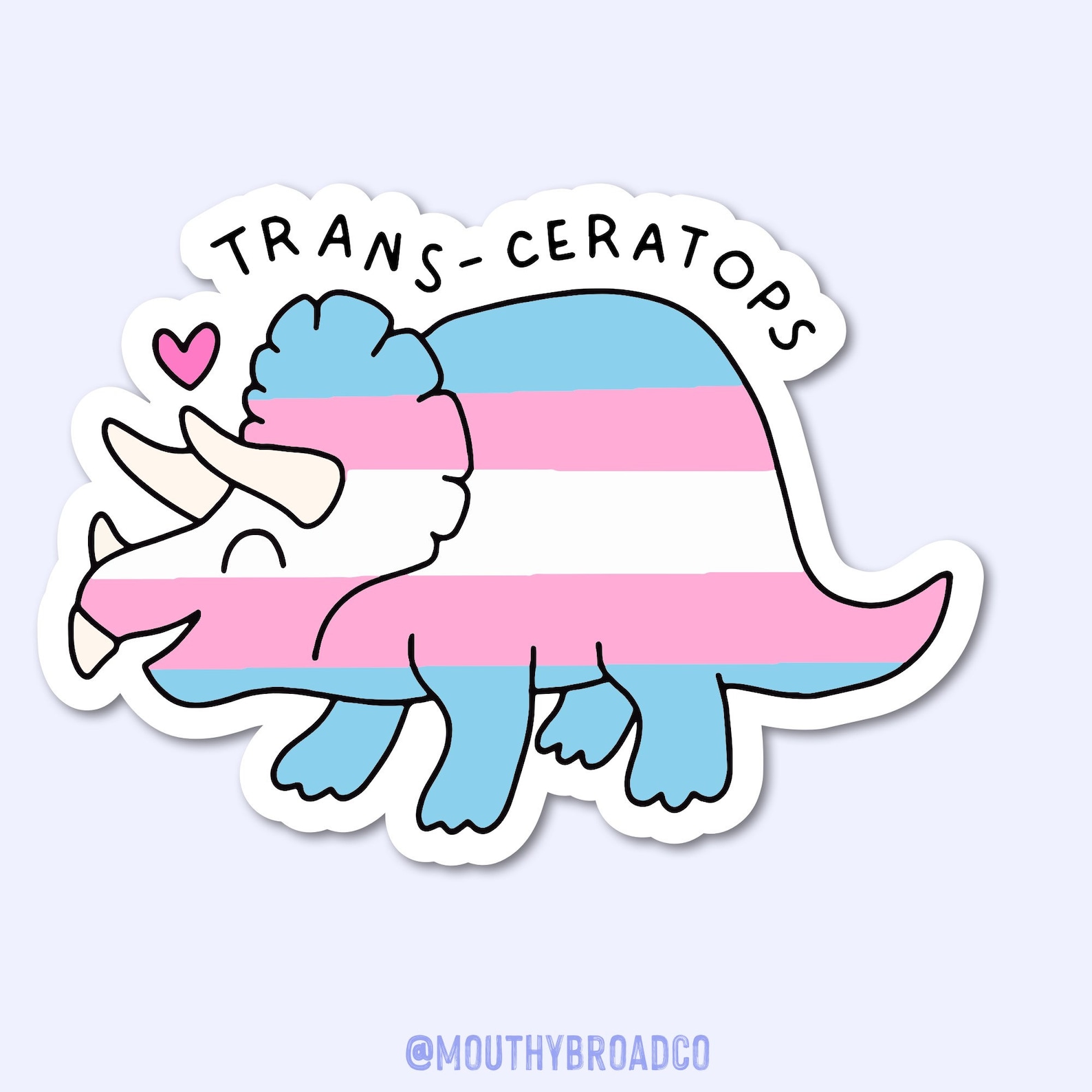 Transceratops Trans Pride Flag Dinosaur LGBTQIA Etsy