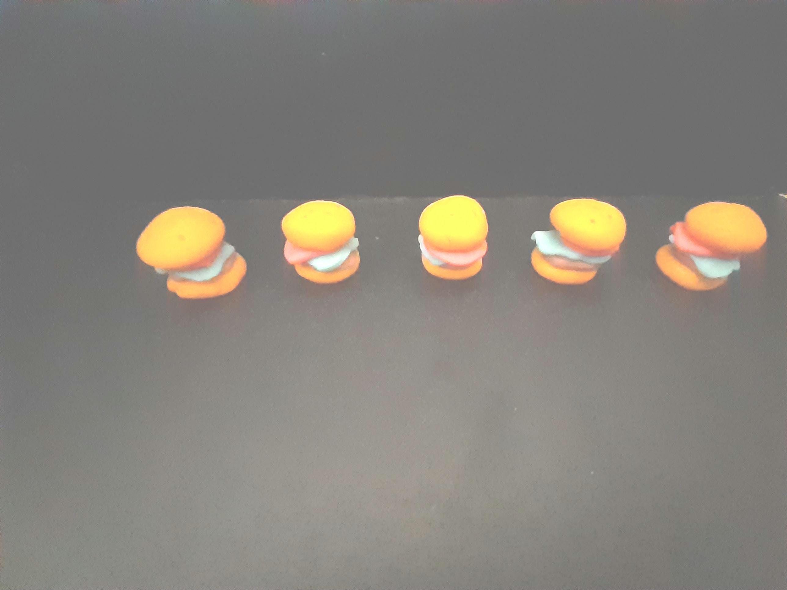 polymer clay hamburgers EACH