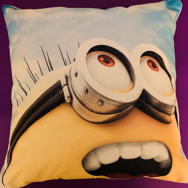 Minion in the Sky Decorative Pillow Cover