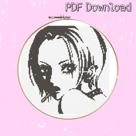 Nana Manga Cross Stitch Pattern Embroidery PDF Download
