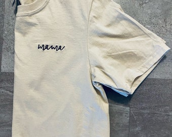Mama T Shirt | Embroidered Crewneck