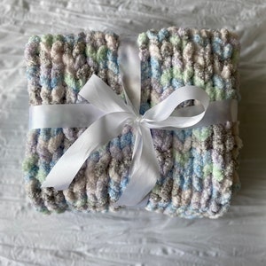 Chunky Knit Baby Throw Blanket