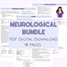 Neurological Bundle, Neuro Bundle Notes, Med Surg Notes, Medical ...