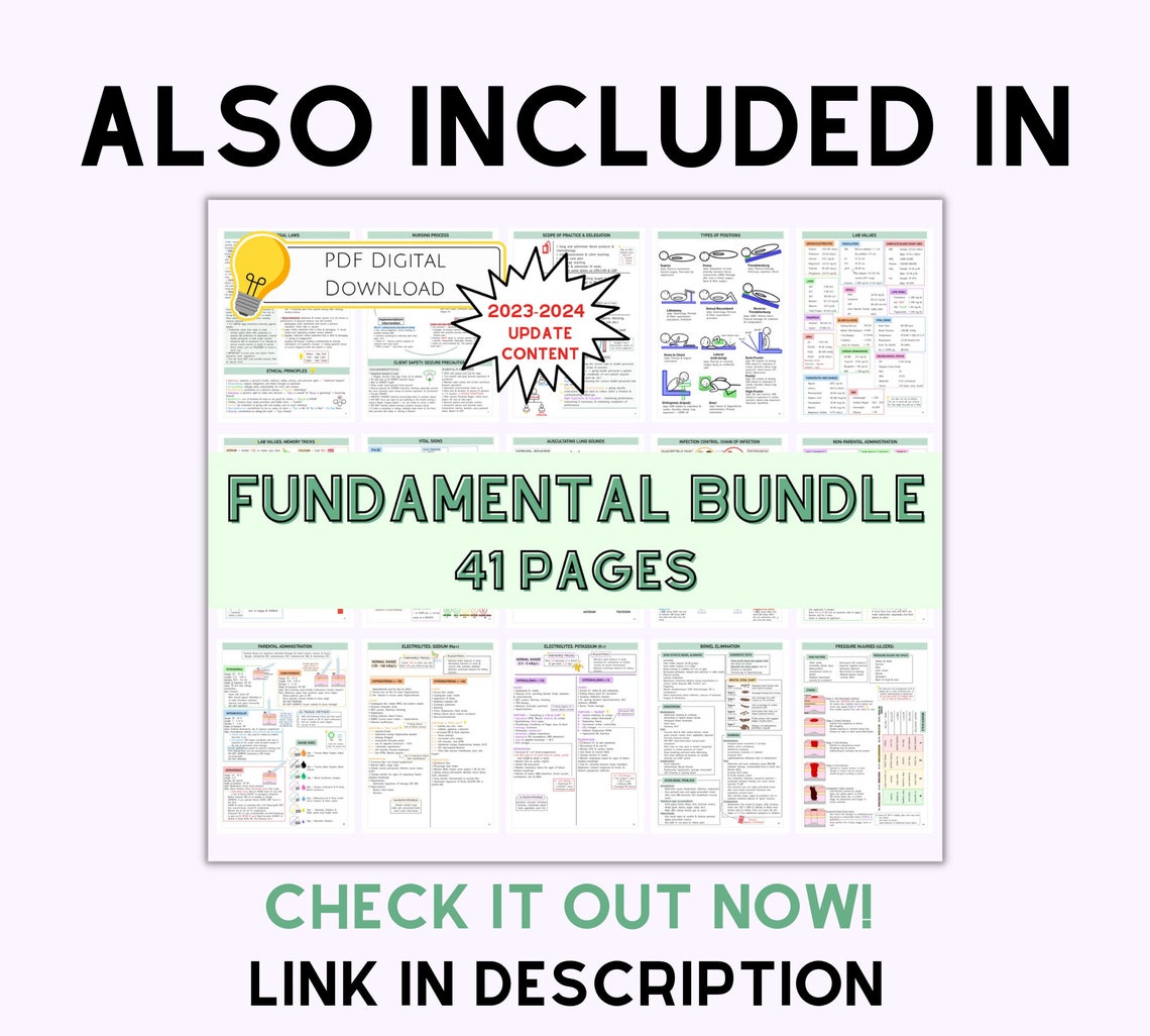 CPR and AED Heimlich Maneuver Firstaid Nursing Notes, Digital Download