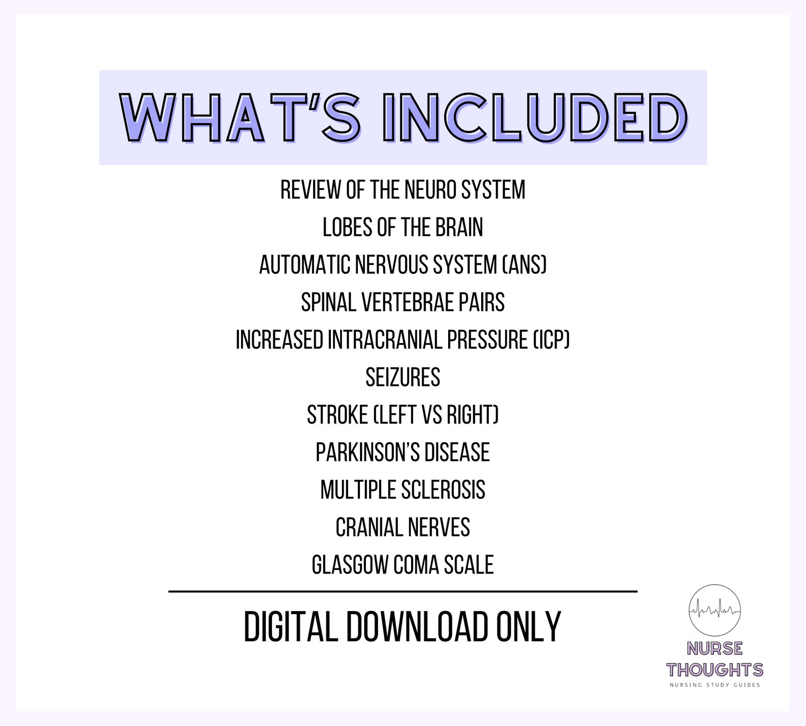 Neurological Bundle Neuro Bundle Notes Med Surg Notes - Etsy