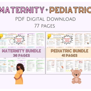 Note sul pacchetto maternità e pediatrico, Note OB/maternità, Note pediatriche, Note per infermieri, Guide allo studio infermieristico, Download digitale, Farmaci OB