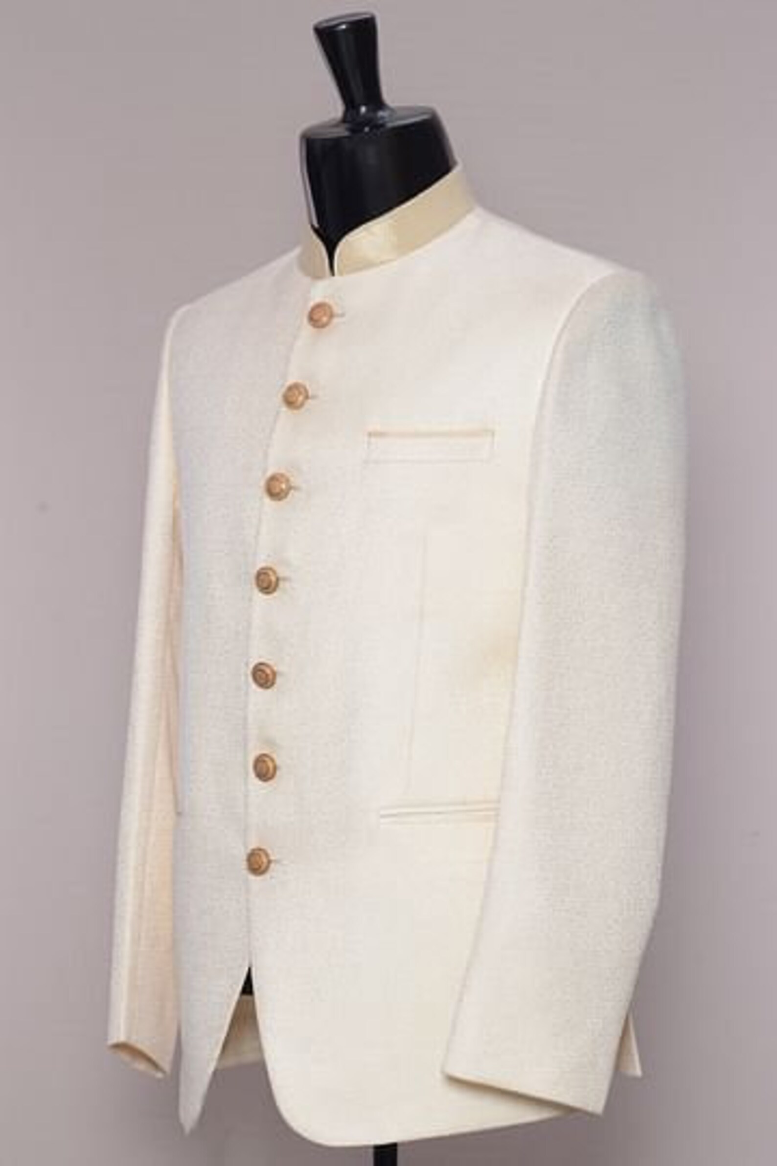 Jodhpuri off White Coat Pant Indian Suit Designer Groomsmen Etsy