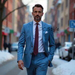Ensemble pantalon et manteau pour homme, tenues élégantes et confortables pour le bureau, cadeau idéal pour les anniversaires