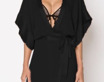 Partywear Bridesmaid Silk Robes Deep V Neckline Wedding Gifts, Personalised Wedding Robes