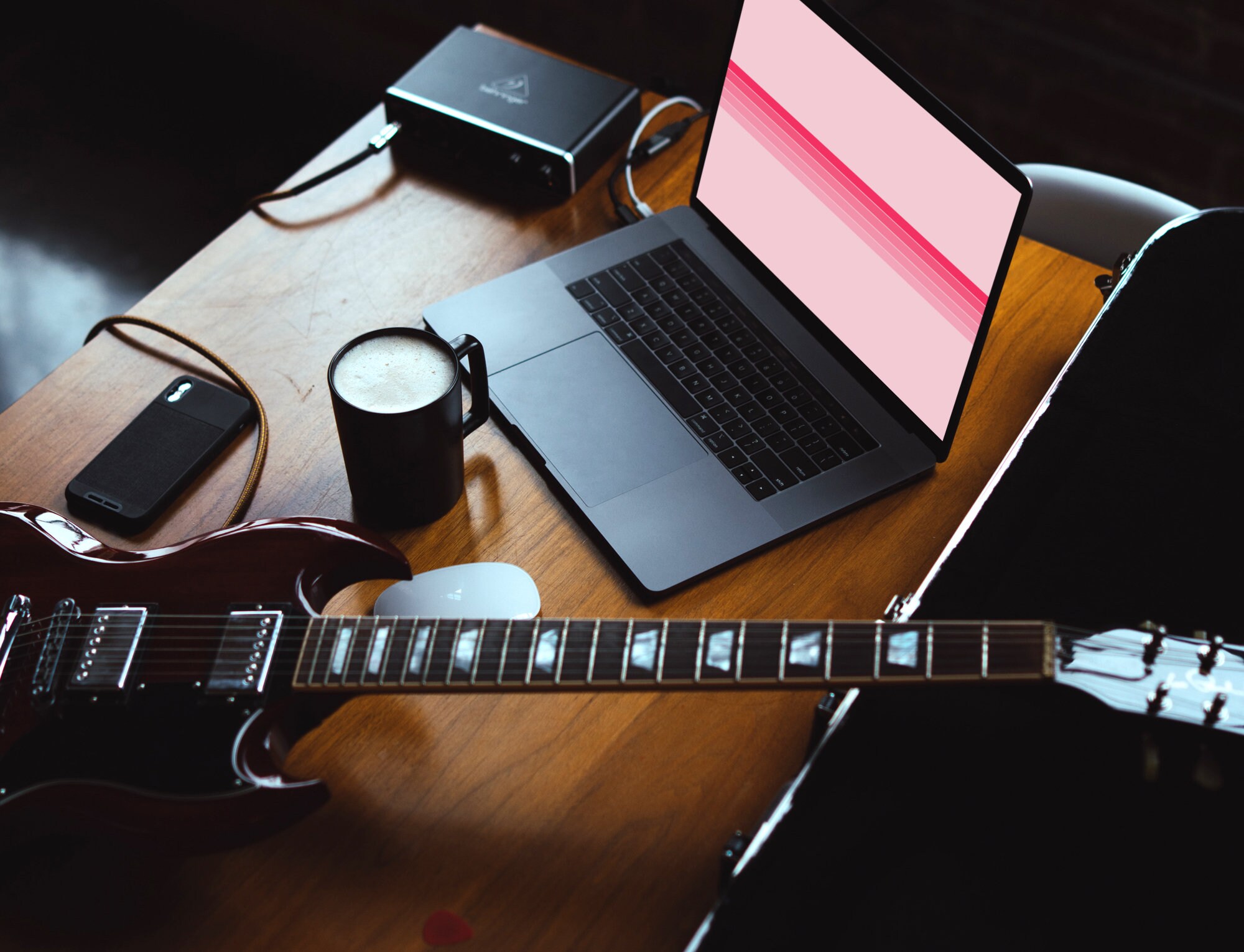 Pink Shapes Wallpaper | Desktop Wallpaper | MacBook | Laptop Background ...