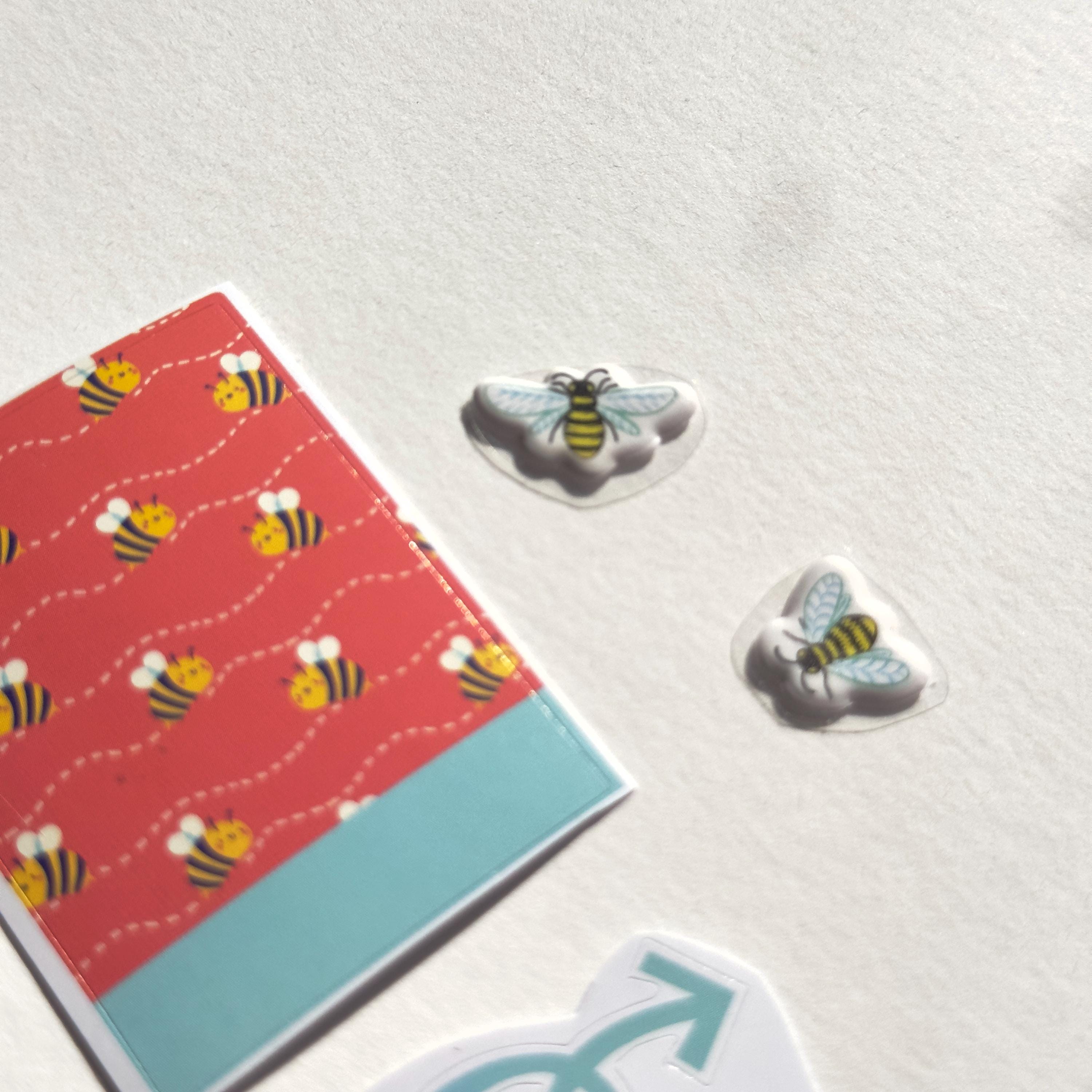 Bees Sticker Pack, Small Sticker Set, Curated Honeybees Sticker Flakes ...