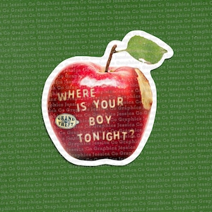 Autocollant Grand Theft Autumn Apple Fall Out inspiré des garçons Pop Punk Elder Emo FOB Emportez-le dans la tombe