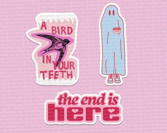 Phoebe stickerpakket Punisher roze merchandise Pharb Aesthetic I Know The End