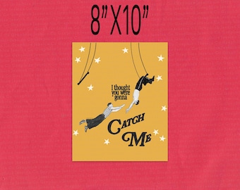 Póster artístico de Hayley W con paracaídas (8"x10")