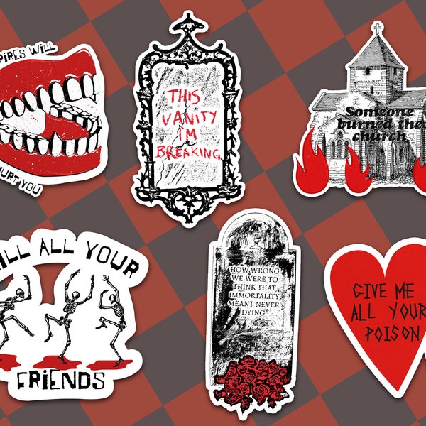 My Chemical Romance 6 Stickers Pack