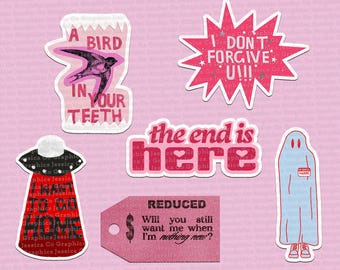 The Ultimate Phoebe-stickerpakket x 6 stickers, laptopsticker Punisher Taylor Pharbs Merch trendy songtekst