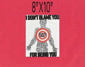 Póster de pared artístico "Un poco menos dieciséis velas" (Un poco más "tócame") de Fall Out Boy, 8" x 10" (FOB)