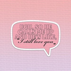 We Are Never Ever Getting Back Together Taylor Sticker Fan Merch