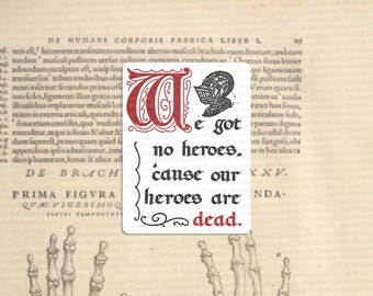 El dinero del mañana "No tenemos héroes" My Chemical Romance Sticker Knight MCR Emo