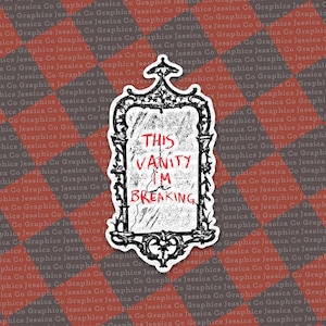 My Chemical Romance &#39;Honey, This Mirror Isn&#39;t Big Enough for the Two of Us&#39; Sticker MCR Emo Merch