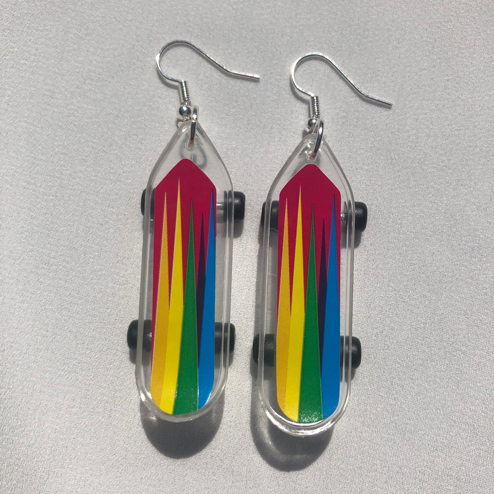 Skateboard earrings Etsy