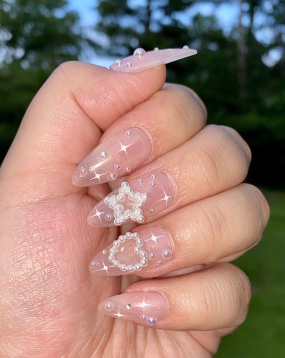 Harajuku Korean Kawaii Press On Nails - KA-26 | Diy manicure, Fake nails,  Fake nails with glue