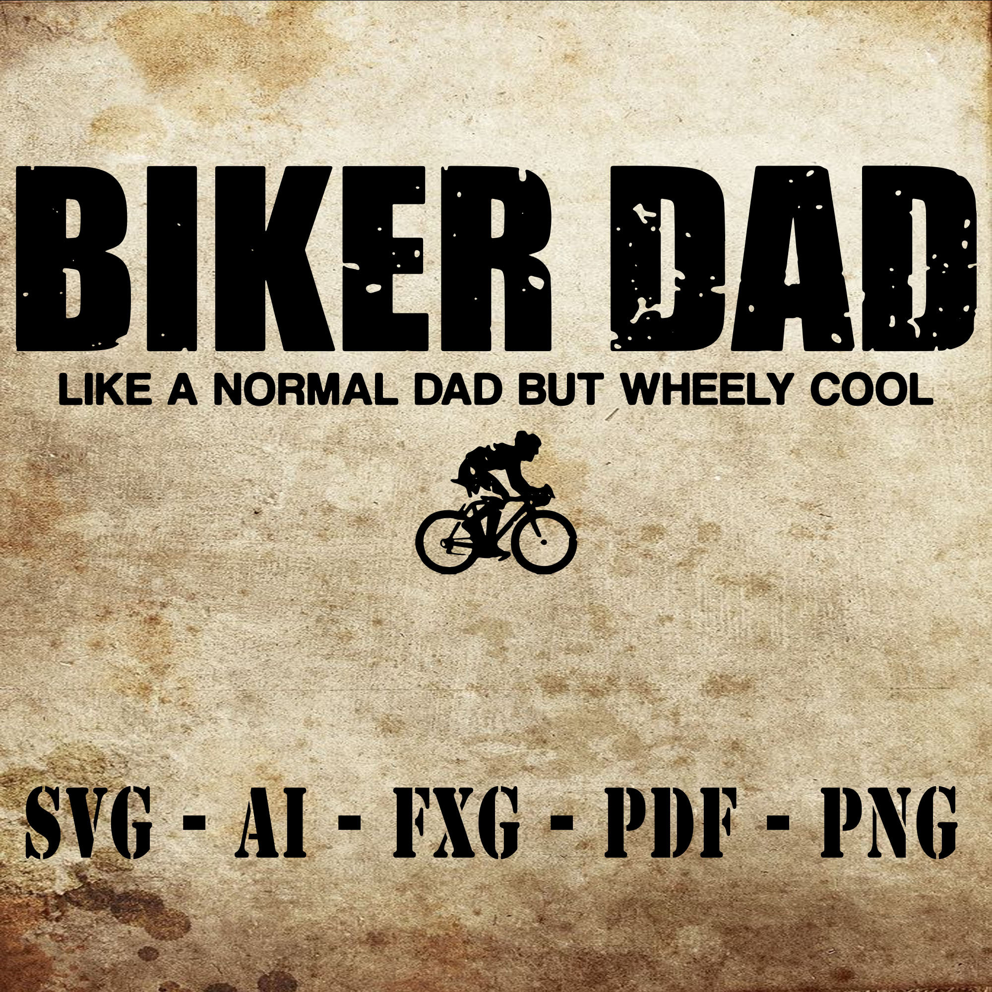 Funny Cycling Mountain Biking Biker Dad Svg Cut Files Vinyl | Etsy